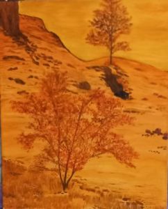 Peinture de LUCIE2: CHALEUR D AUTOMNE