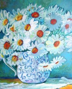 Peinture de ETIENNE Gaetane: PETITES FLEURS pour mon soleil