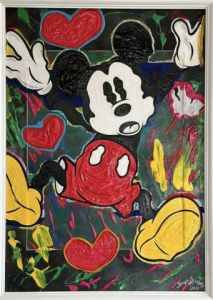Peinture de SONYA DZIABAS: « HAPPY MICKEY »