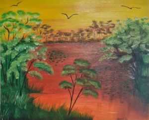 Peinture de isabelle sallet : LA MARAIS