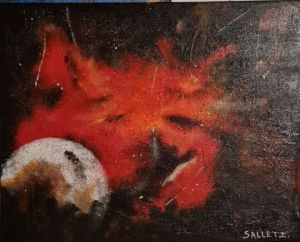 Peinture de isabelle sallet : COSMOS