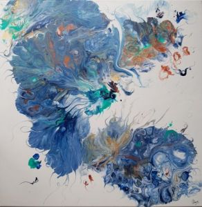 Peinture de Claudine Hebert: l'envol