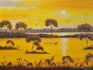 Peinture de isabelle sallet : LA BALLADE