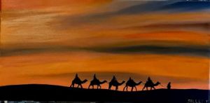 Peinture de isabelle sallet : LA CARAVANE