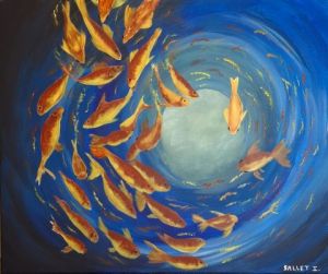 Peinture de isabelle sallet : LE GRAND BAIN