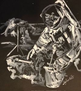 Peinture de COMETE: STEP BY STEP EVA