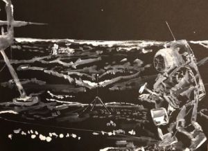 Peinture de COMETE: Prospection Lune