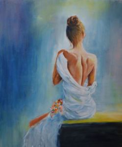 Peinture de janine chetivet: l'attente