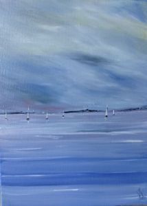 Peinture de PLUME NATHALIE MAISONNEUVE: grand air