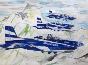 Peinture de COMETE: Ecole de chasse