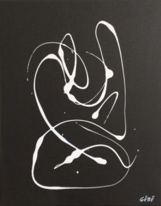 Peinture de Guy Boulianne: Hommage au frère Jérôme (œuvre No. 3 sur 4)