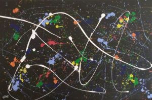 Peinture de Guy Boulianne: Fenêtres sur l’espace (œuvre No. 4 sur 6)
