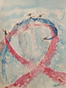 Peinture de COMETE: Patrouille de FRANCE