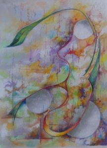 Peinture de Jean Jourdan: la plante verte