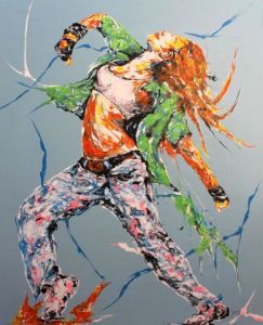 Peinture de Jean-Luc LOPEZ: Urban dance