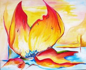 Peinture de Jean Jourdan: A la claire fontaine