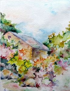 Peinture de Jean Jourdan: La masure oubliée