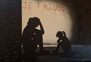 Peinture de isabelle sallet : JE T'ACCUSE