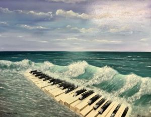 Peinture de YRO: pianocéan