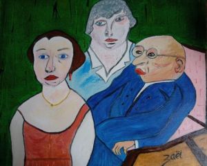 Peinture de ZAEL: COMPOSITION STATIQUE