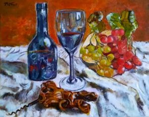 Peinture de Patmor: Les fruits de la vigne