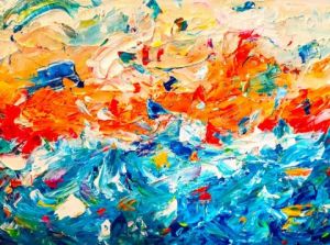 Peinture de FREDERIQUE NALPAS: La mer