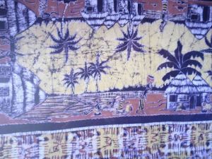 Art_textile de Mamert Bronson: Nappe 2m50  8 napperons