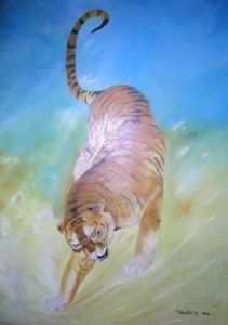 Voir le détail de cette oeuvre: portrait d'un Tigre
