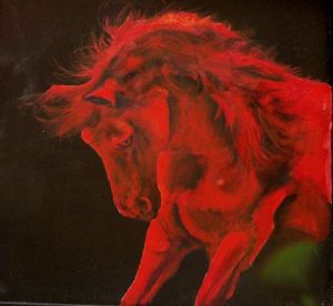 Artiste licorne bleue