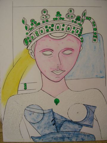 Peinture : LA REINE - GHIS Peinture : LA REINE - GHIS