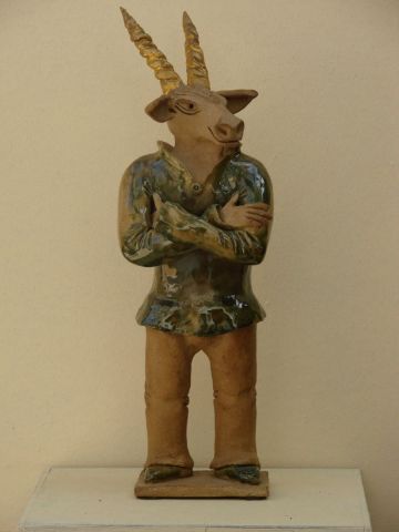 L'Antilope au repos - Sculpture - Guillaume Chaye