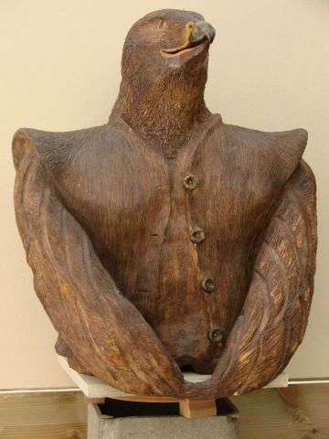 Sa majeste l'Aigle - Sculpture - Guillaume Chaye