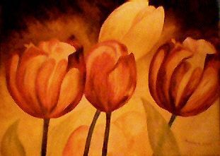 Tulipes - Peinture - marc machin