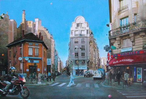 L'artiste Gilles-Paul ESNAULT - Une seconde a Paris