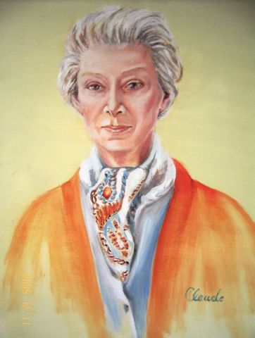 Portrait of a lady - Peinture - Claude Forthomme