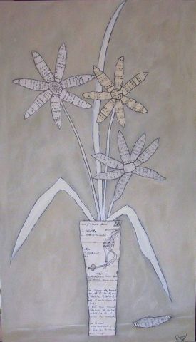 BOUQUET DE MOTS - Peinture - Regine Graviassy Devarewaerre BOUQUET DE MOTS - Peinture - Regine Graviassy Devarewaerre