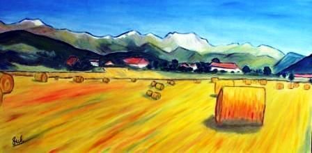 Provence en moisson - Peinture - Vickx Provence en moisson - Peinture - Vickx