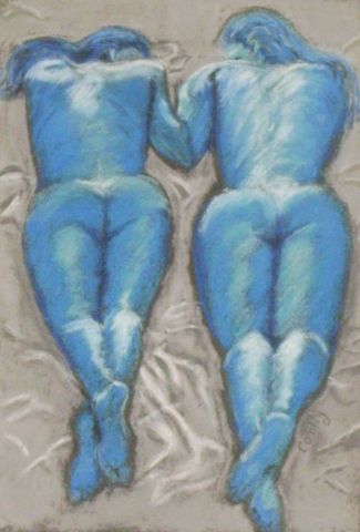 les femmes bleues - Peinture - corlig