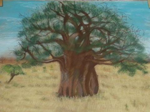 l'arbre du desert - Peinture - corlig
