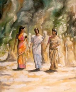 Peinture de HCC: feminitee indienne