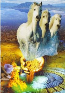 Collage de nath: La chevauchee de la terre