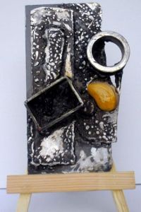 Sculpture de anny aguiar: Duo en jaune cristal 2