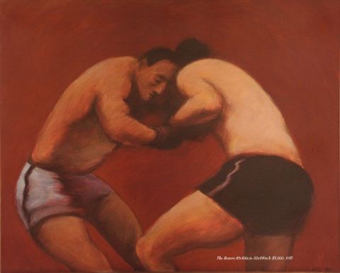 Les Boxers - Peinture - JKL