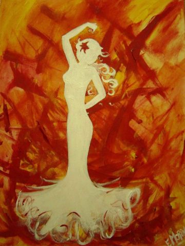 Flamenco - Peinture - Elisabeth MORIN