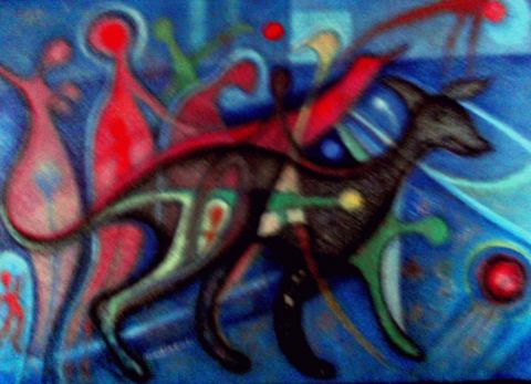 le bal des musiciens - Peinture - mindszenti le bal des musiciens - Peinture - mindszenti