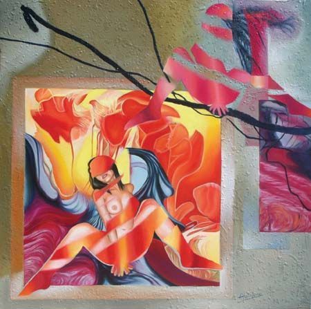 Reves de fleurs avec toi - Peinture - Alainjuno Reves de fleurs avec toi - Peinture - Alainjuno