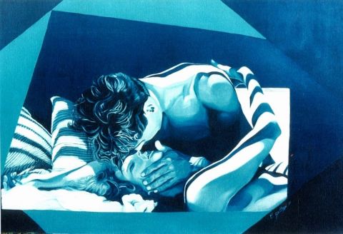 esperanto le baiser - Peinture - christine gullace esperanto le baiser - Peinture - christine gullace