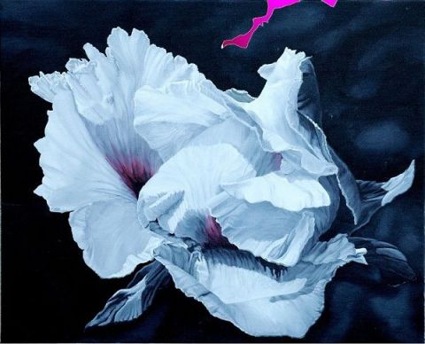 bouton de pivoine - Peinture - christine gullace bouton de pivoine - Peinture - christine gullace