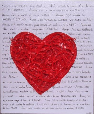Coeur de poetes - Peinture - Celine LEGENTIL