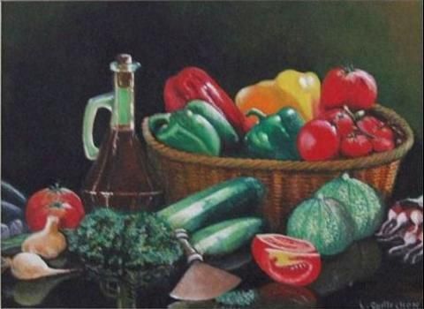 L'artiste Loulou de Castel - Les legumes